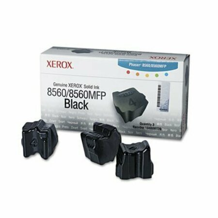 XEROX Solid Ink Sticks, f/ Phaser 8560/8560MFP, 3400 Pg Yld, Black 0 108R00726